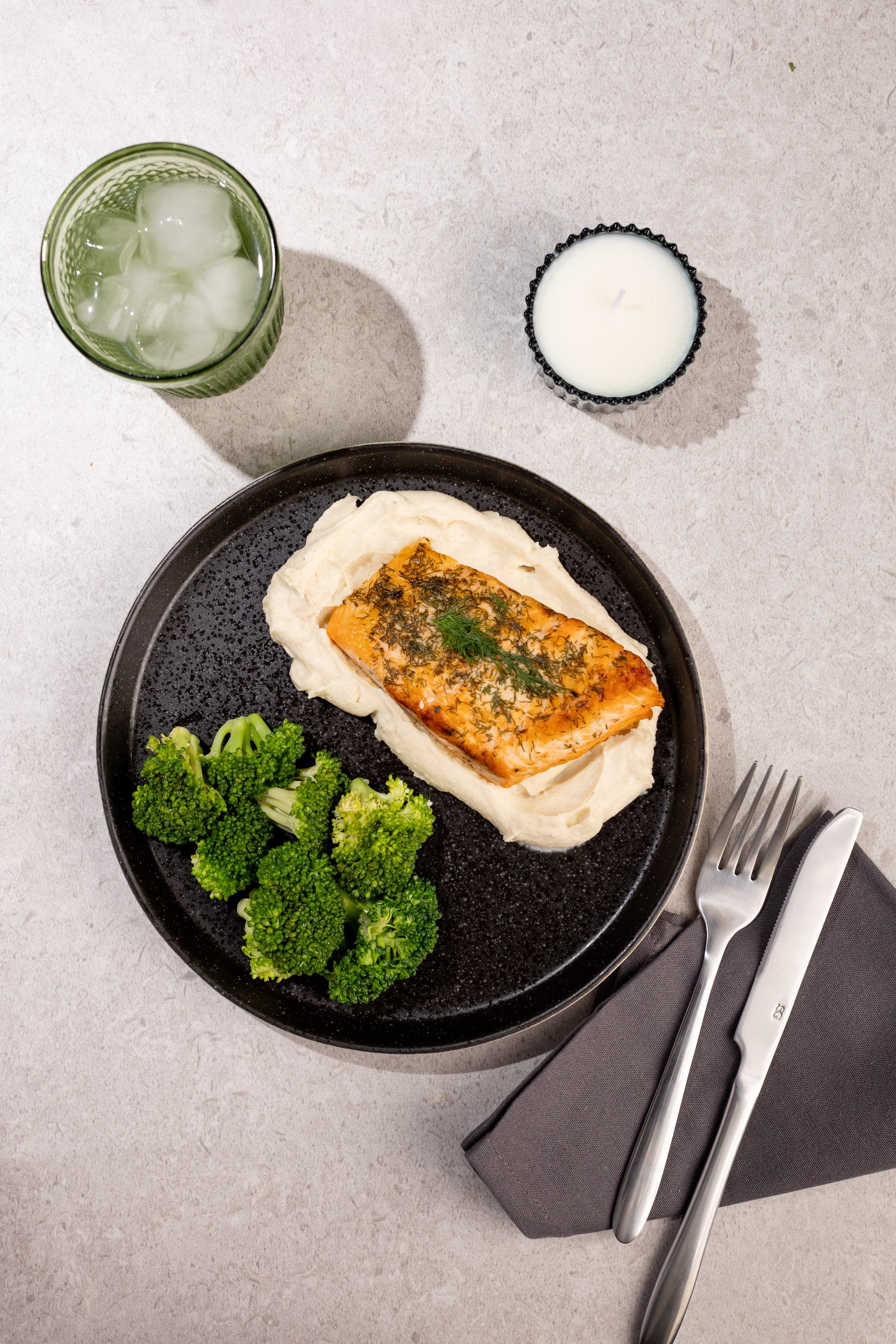 ROASTED GARLIC BUTTER SALMON